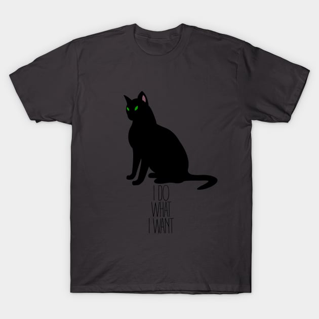 I Do What I Want Kitty T-Shirt by DanielLiamGill